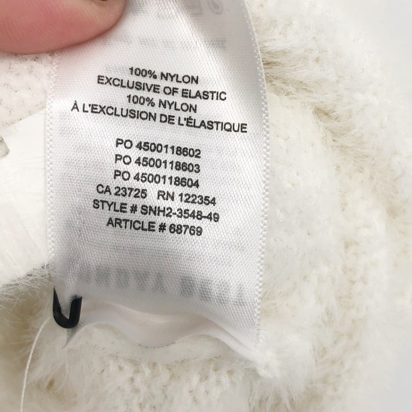 Sunday Best Women's Kitten Sweater Medium White Fuzzy Jersey Knit Crewneck - Picture 10 of 10